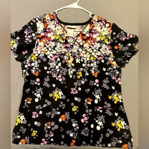 Scrub star scrub top size medium